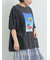 [接触冷感]バックシャーリング転写プリントTシャツ