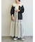 メッシュ編みZIPカーディガン