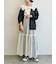 メッシュ編みZIPカーディガン