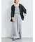 メッシュ編みZIPカーディガン