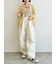 メッシュ編みZIPカーディガン