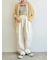 メッシュ編みZIPカーディガン