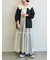 メッシュ編みZIPカーディガン