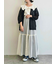 メッシュ編みZIPカーディガン