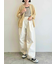 メッシュ編みZIPカーディガン