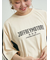 配色ラインロゴプリントオーバーTシャツ