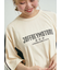 配色ラインロゴプリントオーバーTシャツ