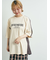 配色ラインロゴプリントオーバーTシャツ