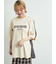 配色ラインロゴプリントオーバーTシャツ