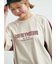 配色ラインロゴプリントオーバーTシャツ