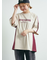 配色ラインロゴプリントオーバーTシャツ