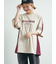 配色ラインロゴプリントオーバーTシャツ