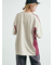 配色ラインロゴプリントオーバーTシャツ