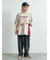 配色ラインロゴプリントオーバーTシャツ