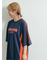 配色ラインロゴプリントオーバーTシャツ