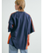 配色ラインロゴプリントオーバーTシャツ