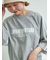 配色ラインロゴプリントオーバーTシャツ