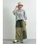 配色ラインロゴプリントオーバーTシャツ