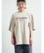 配色ラインロゴプリントオーバーTシャツ