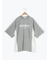配色ラインロゴプリントオーバーTシャツ