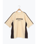 配色ラインロゴプリントオーバーTシャツ