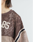 ナンバリングレースパッチワークTシャツ