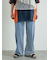 デニム配色ラインパンツ