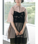 フラワーシフォンテープチュールキャミソール