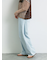 [接触冷感]裾タックパンツ
