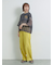 [接触冷感]裾タックパンツ