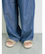 [接触冷感]裾タックパンツ