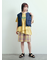 ツイル/デニムフリンジショートベスト
