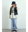ツイル/デニムフリンジショートベスト