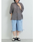 裾ドロストカーゴハーフパンツ