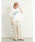 チュールレイヤードパンツ