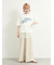 チュールレイヤードパンツ
