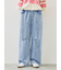 ダメージデニムイージーパンツ