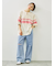 ダメージデニムイージーパンツ