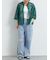 ダメージデニムイージーパンツ