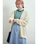 メッシュ編みVネックカーディガン