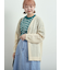 メッシュ編みVネックカーディガン