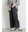 [接触冷感]裾スリットテーパードパンツ