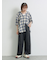 [接触冷感]裾スリットテーパードパンツ