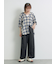 [接触冷感]裾スリットテーパードパンツ