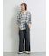 [接触冷感]裾スリットテーパードパンツ