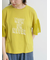 [接触冷感]袖メッシュプリントTシャツ