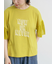 [接触冷感]袖メッシュプリントTシャツ