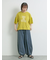 [接触冷感]袖メッシュプリントTシャツ