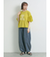 [接触冷感]袖メッシュプリントTシャツ