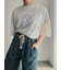 [接触冷感]袖メッシュプリントTシャツ